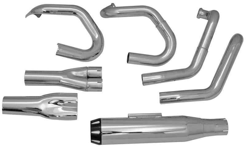 BASSANI XHAUST Road Rage II B1 Power 2:1 Exhaust System - '07-'17 VRod - Chrome 1V38R