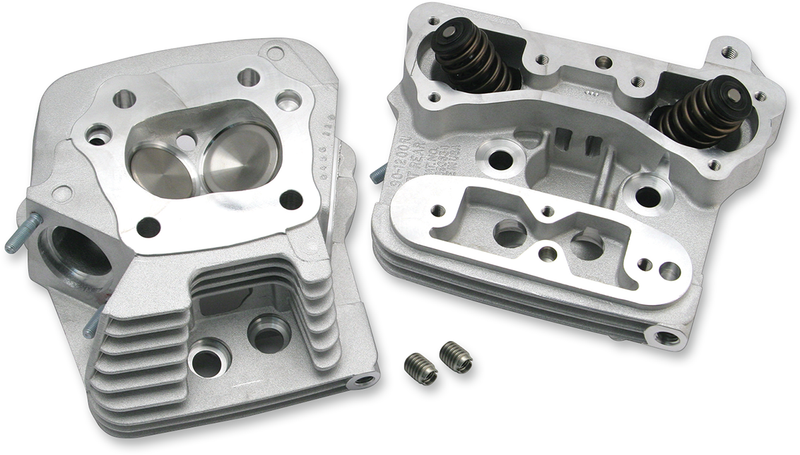 S&S CYCLE S&S® Performance Replacement Standard Compression 76cc Cylinder Heads For 1984-'99 HD® Big Twins - Natural Aluminum Finish - 106-6059 - PartsOutlet.com.au