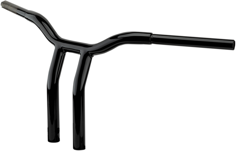 LA CHOPPERS Handlebar - Kage Fighter - One Piece - Bent - 8" - Black - LA-7338-08B