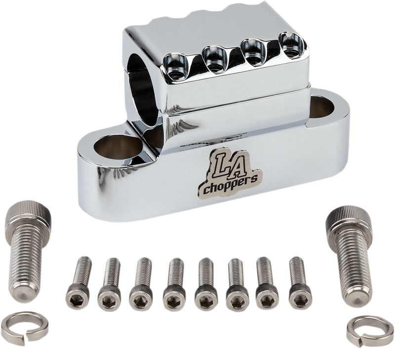 LA CHOPPERS Clamp - Kage Fighter - Chrome LA-7335-XXC - PartsOutlet.com.au