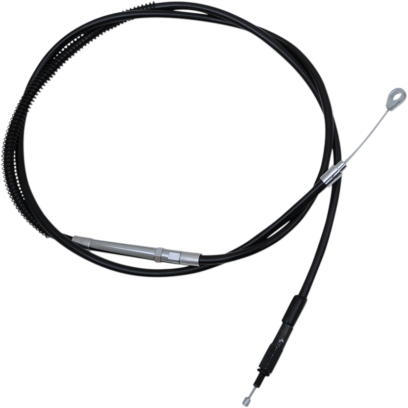 LA CHOPPERS Clutch Cable - 15" - 17" Ape Hanger Handlebars - Black Vinyl - Softail '18-'22 - LA-8152C16B