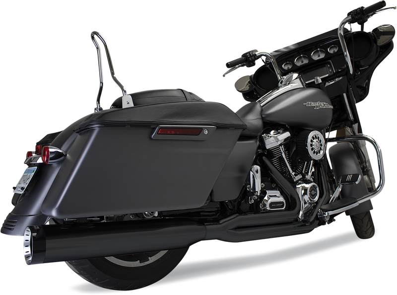 KHROME WERKS 2:1 Outlaw Exhaust - Black - M8 FL 2017+ 200775 - PartsOutlet.com.au