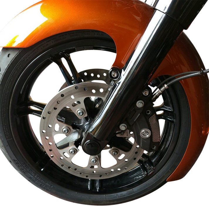 KLOCK WERKS Axle - Flush Mount - Front - Harley-Davidson '07-'23 - Black - 25 mm KWS-01-0610