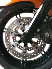 KLOCK WERKS Axle - Flush Mount - Front - Harley-Davidson '07-'23 - Black - 25 mm KWS-01-0610 - PartsOutlet.com.au