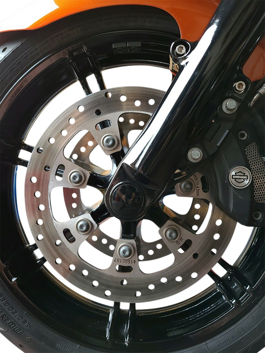 KLOCK WERKS Axle - Flush Mount - Front - Harley-Davidson '07-'23 - Black - 25 mm KWS-01-0610