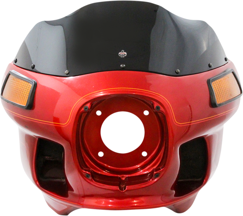 KLOCK WERKS Flare Sport Windshield - 9" - Black - '83-'93 FXRT - KWW-02-0604