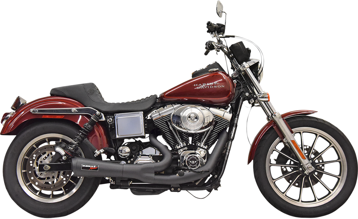 BASSANI XHAUST Ripper 2:1 Exhaust System - '91- '05 Dyna FXD - Black 1D5B