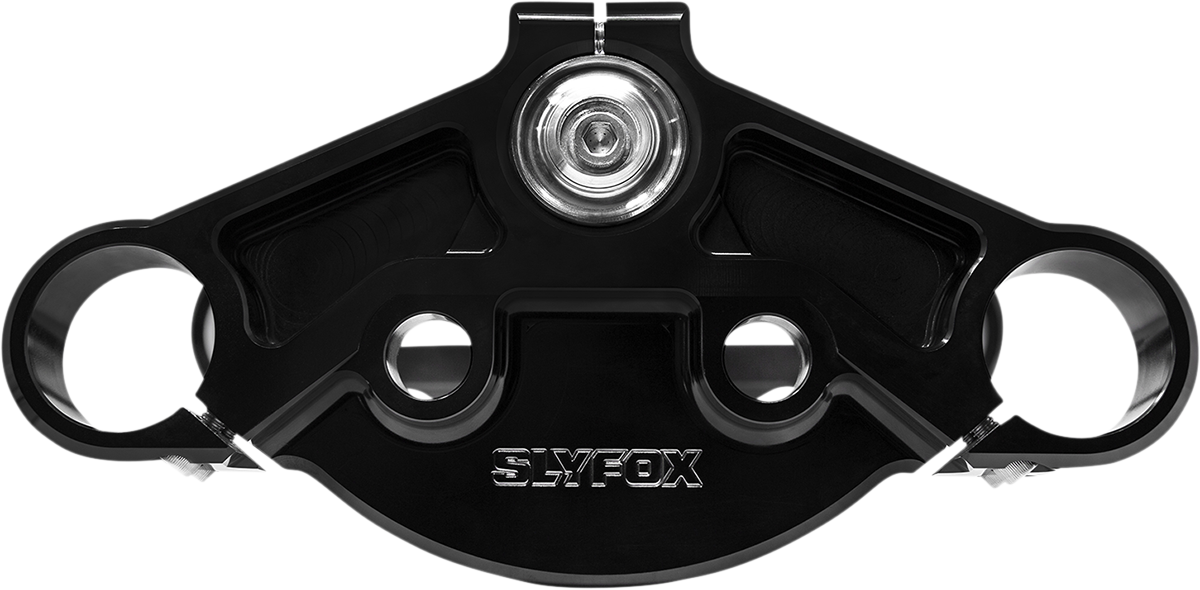 SLYFOX 49 mm Triple Tree - Black Anodized - Upper/Lower - '99-'13 FL - SF13TK-2 - PartsOutlet.com.au