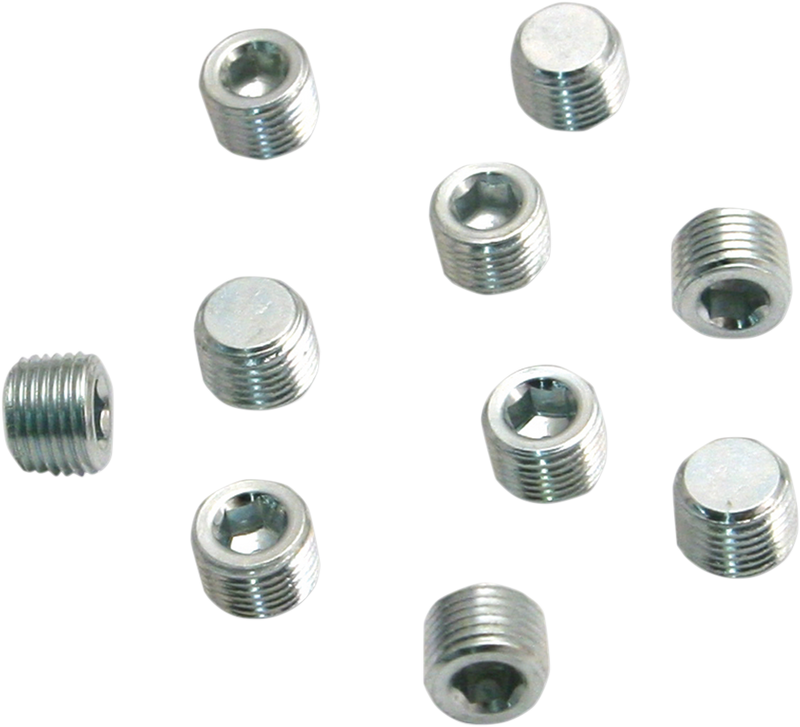S&S CYCLE Pipe Plug, 1/8-27 NPTF x .188", 10 pack - Harley-Davidson '66-'20 - 50-1015