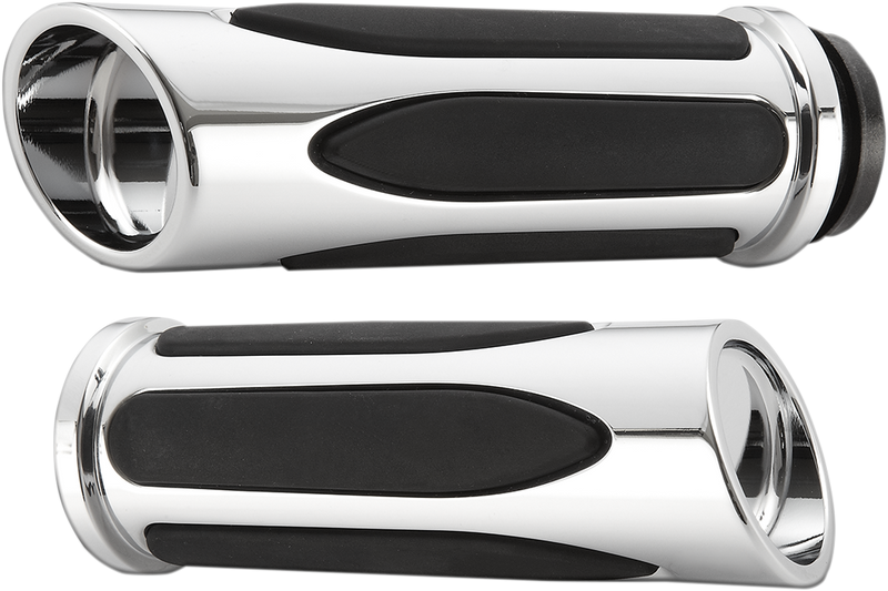 ARLEN NESS DEEP CUT® COMFORT GRIPS, CHROME - FLY-BY-WIRE (FBW) - 07-052 - PartsOutlet.com.au