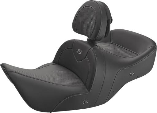 SADDLEMEN Road Sofa Seat - Heated - Backrest - Honda GL '01-'10 - H01-07-185BRHCT - PartsOutlet.com.au