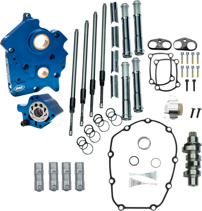 S&S CYCLE Chain Drive 475C Cam Chest Kit with Chrome Pushrod Tubes for Oil Cooled 2017-up M8 Models 310-1004B - PartsOutlet.com.au