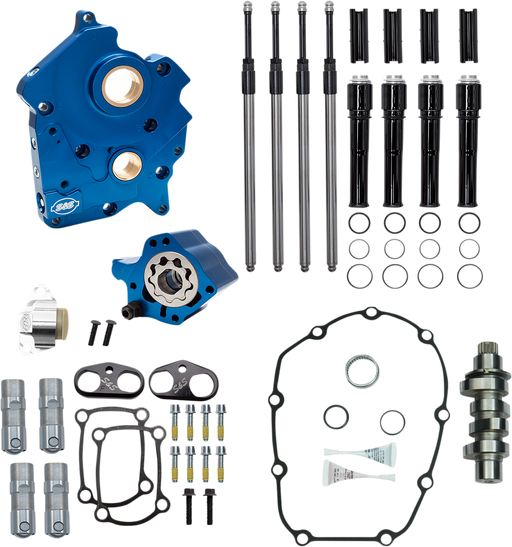 S&S CYCLE Chain Drive 475C Cam Chest Kit,with Black Pushrod Tubes for Oil Cooled 2017-up M8 Models 310-1012B - PartsOutlet.com.au