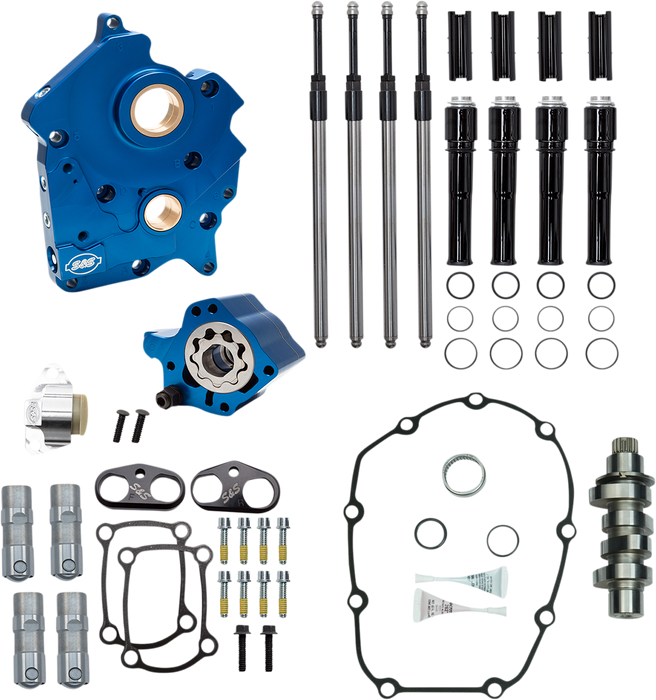 S&S CYCLE Chain Drive 475C Cam Chest Kit,with Black Pushrod Tubes for Oil Cooled 2017-up M8 Models 310-1012B - PartsOutlet.com.au