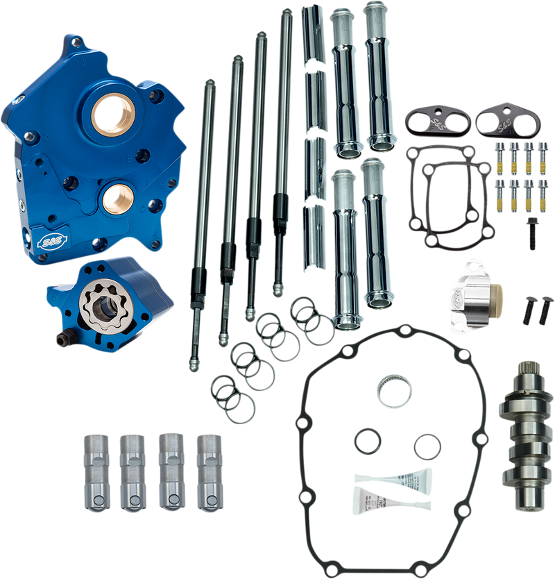 S&S CYCLE Chain Drive 475C Cam Chest Kit with Chrome Pushrod Tubes for Water Cooled 2017-up M8 Models 310-1000B - PartsOutlet.com.au