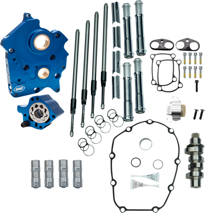 S&S CYCLE Chain Drive 475C Cam Chest Kit with Chrome Pushrod Tubes for Water Cooled 2017-up M8 Models 310-1000B - PartsOutlet.com.au