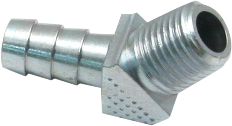 S&S CYCLE 45° Pipe Fitting, 1/4-18 NPTF x .375" - Harley-Davidson '36-'99 - 50-8113