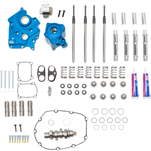 S&S CYCLE Chain Drive 550C Cam Chest Kit with Chrome Pushrod Tubes for Water Cooled 2017-up M8 Models 310-1080B - PartsOutlet.com.au