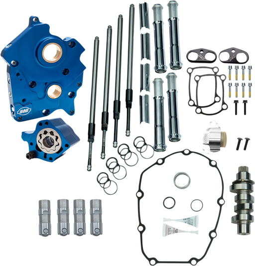 S&S CYCLE Chain Drive 465C Cam Chest Kit with Chrome Pushrod Tubes for Oil Cooled 2017-up M8 Models 310-1003B - PartsOutlet.com.au