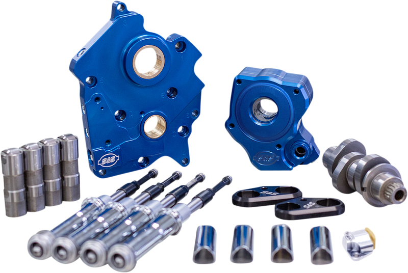 S&S CYCLE Chain Drive 465C Cam Chest Kit with Chrome Pushrod Tubes for Oil Cooled 2017-up M8 Models 310-1003B - PartsOutlet.com.au