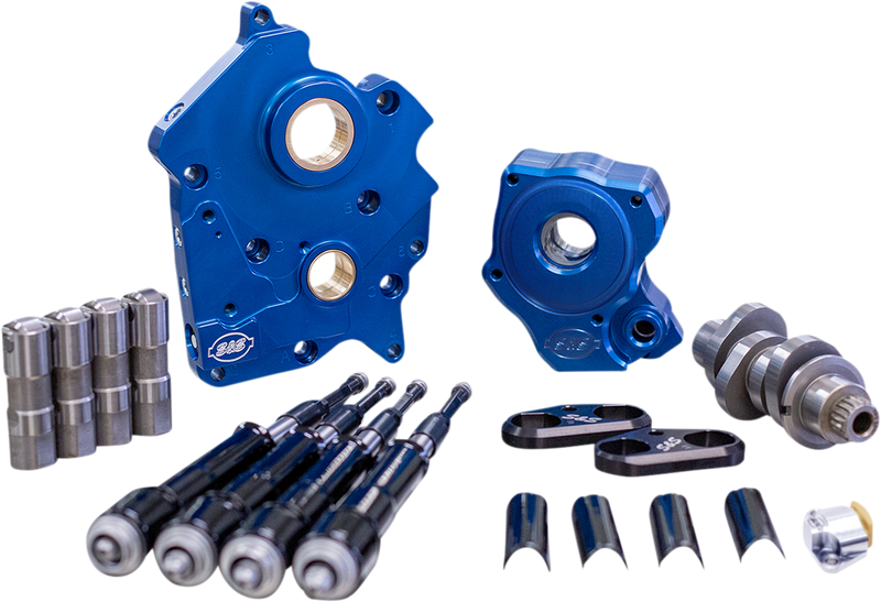 S&S CYCLE Chain Drive 465C Cam Chest Kit with Black Pushrod Tubes for Oil Cooled 2017-up M8 Models 310-1011B - PartsOutlet.com.au