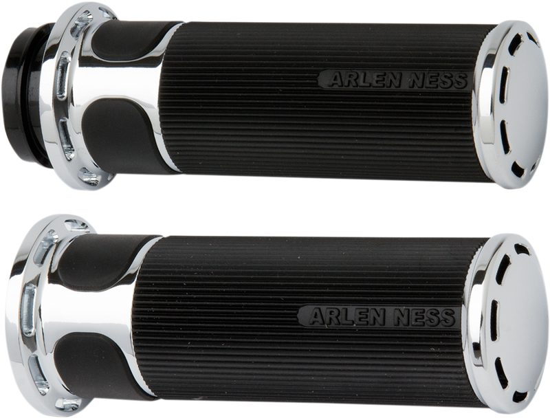ARLEN NESS SLOT TRACK GRIPS, CHROME - CABLE - 07-300 - PartsOutlet.com.au