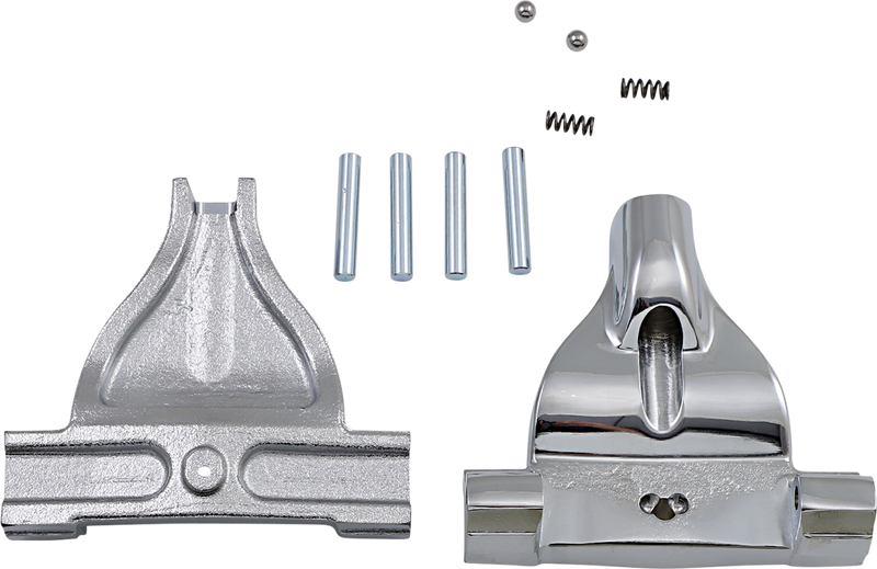 DRAG SPECIALTIES Passenger Floorboard Mount - Harley-Davidson 2018-2023 - Chrome P17-0415C - PartsOutlet.com.au