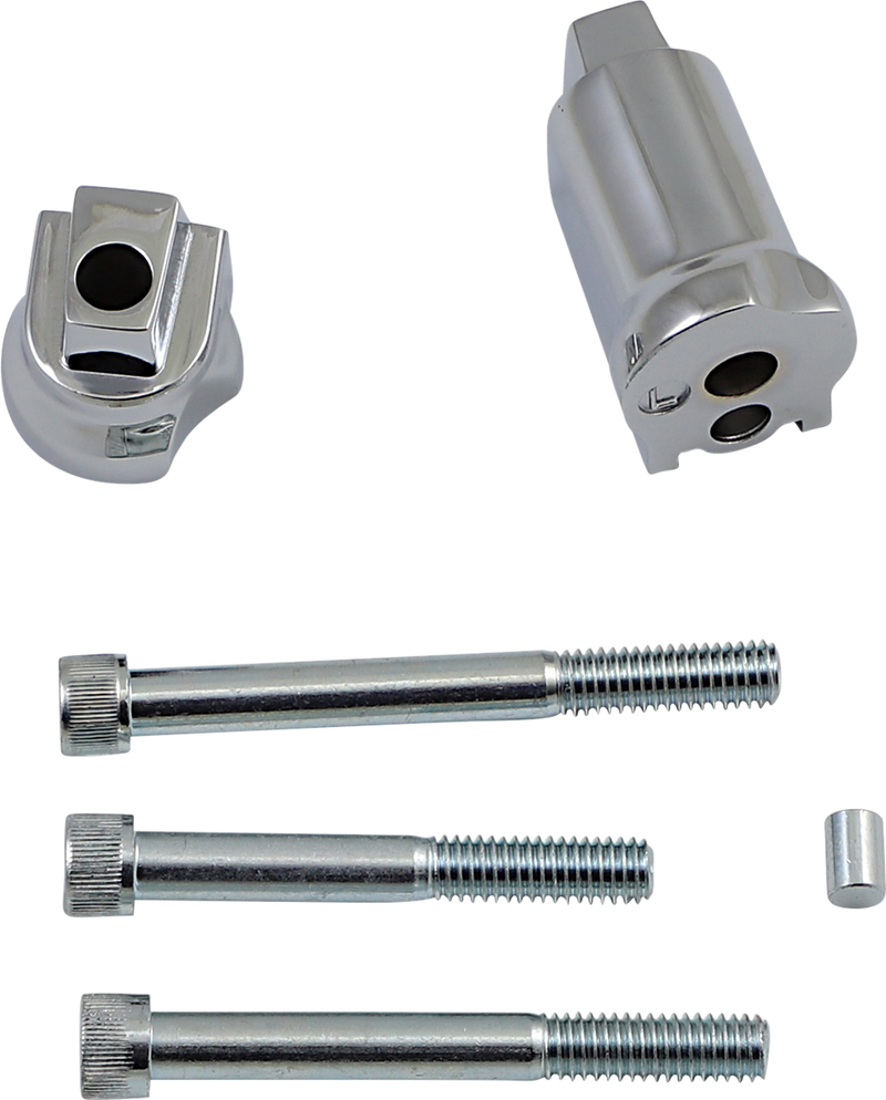 DRAG SPECIALTIES Passenger Floorboard Mount - Harley-Davidson 2018-2023 - Chrome P17-0415-AC - PartsOutlet.com.au