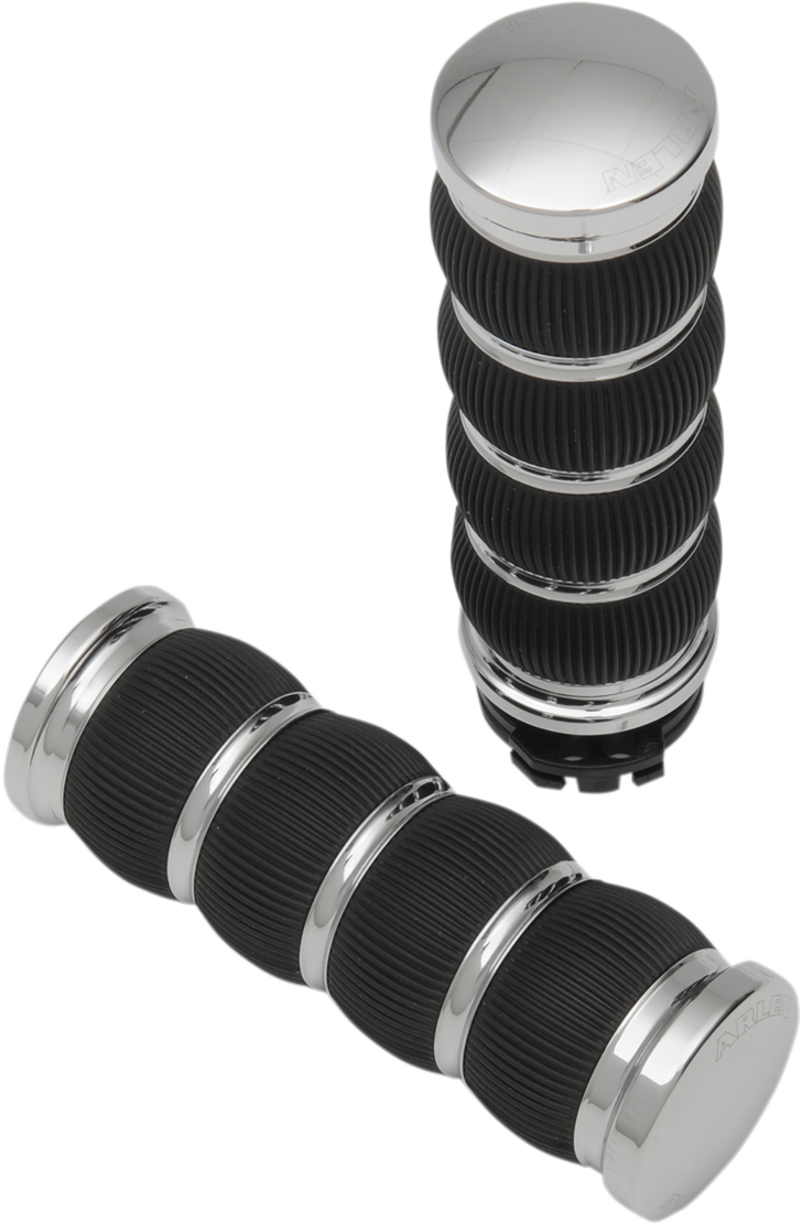 ARLEN NESS Grips - Ring Leader - Cable - Chrome 07-312 - PartsOutlet.com.au