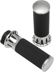 ARLEN NESS DEEP CUT® FUSION GRIPS, CHROME - CABLE - 07-316 - PartsOutlet.com.au