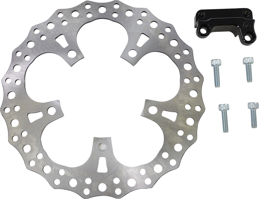 ARLEN NESS 13" JAGGED® BIG BRAKE ROTORS, 08+ FLT - LEFT - 300-012