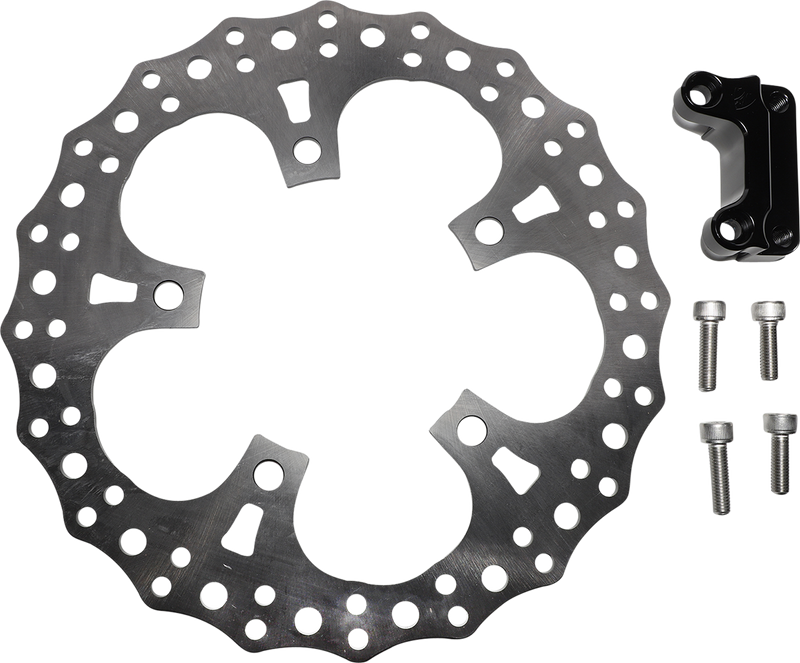 ARLEN NESS 13" JAGGED BIG BRAKE ROTORS, '14-'24 FLT - Right 300-013