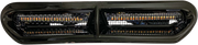 CUSTOM DYNAMICS LED Vent Insert - Amber/White - Black w/ Black Mesh - '14-'23 FL - CD-VENT-AW2-BB - PartsOutlet.com.au
