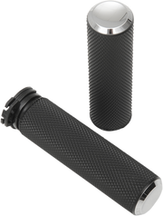 ARLEN NESS KNURLED GRIPS, CHROME - CABLE - 07-324 - PartsOutlet.com.au