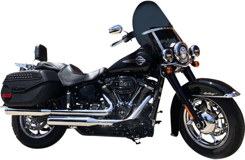 KLOCK WERKS Billboard Windshield - 20" - Dark Smoke - Softail '18-'23 - KWW-02-0601