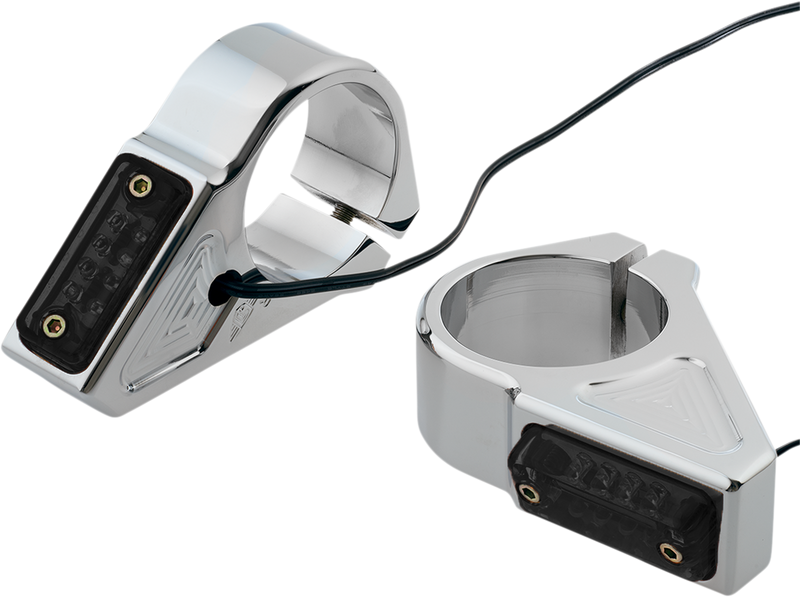 JOKER MACHINE Turn Signal - 39 mm - Amber - Chrome - '93-'20 XL - 05-303-3 - PartsOutlet.com.au