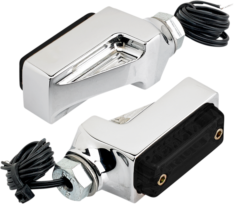 JOKER MACHINE Turn Signal - Amber - Chrome 05-311-3A - PartsOutlet.com.au
