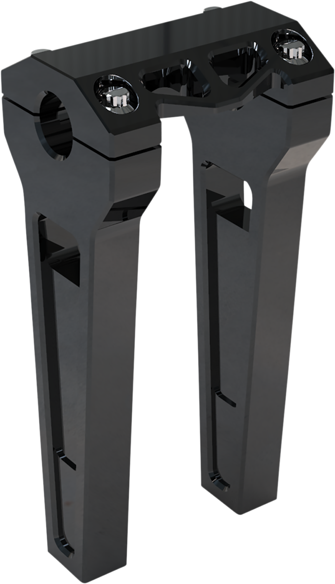 LA CHOPPERS Risers - Straight - 8" - Black Anodized - LA-7470-08B