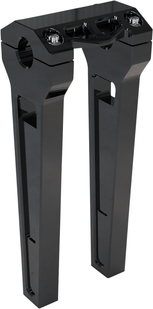 LA CHOPPERS Risers - Straight - 10" - Black Anodized - LA-7470-10B