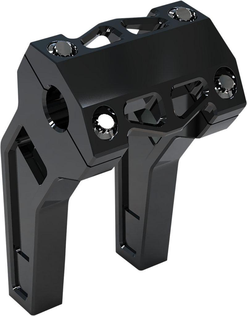 LA CHOPPERS Risers - Pullback - 6" - Black Anodized - LA-7471-06B