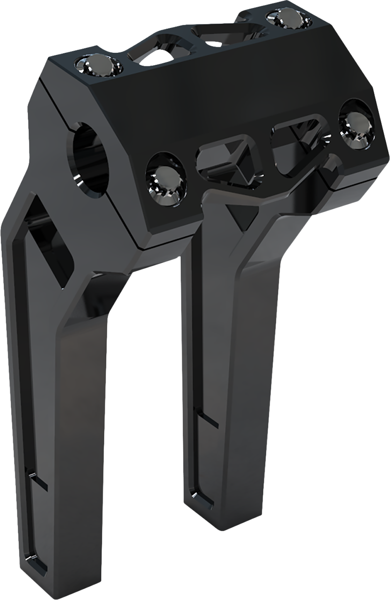 LA CHOPPERS Risers - Pullback - 8" - Black Anodized - LA-7471-08B