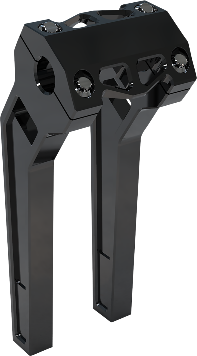 LA CHOPPERS Risers - Pullback - 10" - Black Anodized - LA-7471-10B