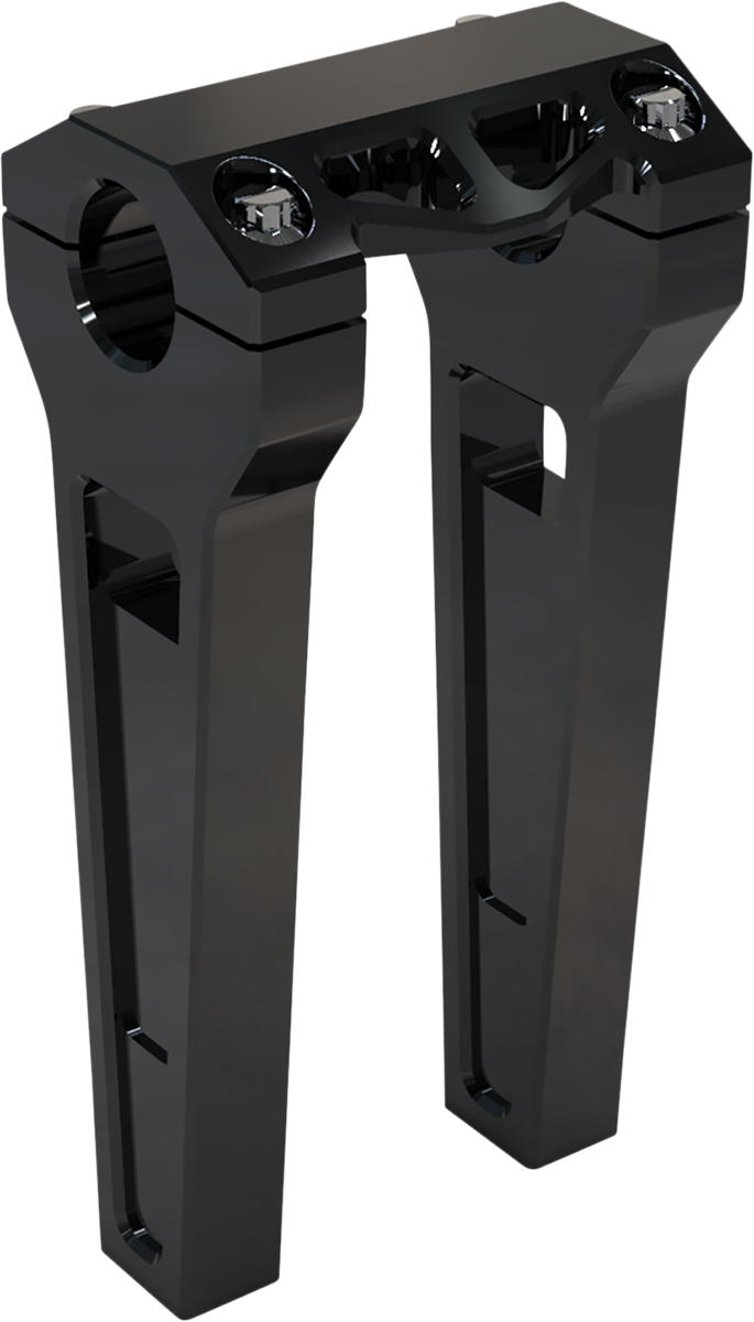 LA CHOPPERS Risers - Straight - 8" x 1-1/4" - Black Anodized - LA-7480-08B