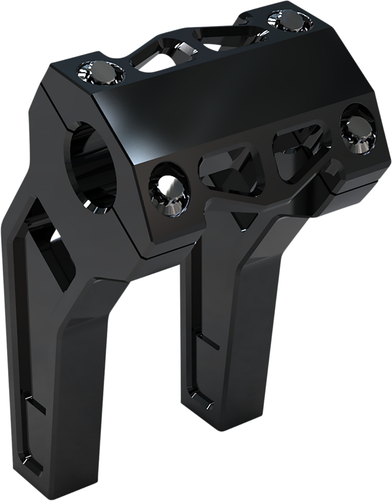 LA CHOPPERS Risers - Pullback - 6" x 1-1/4" - Black Anodized - LA-7481-06B
