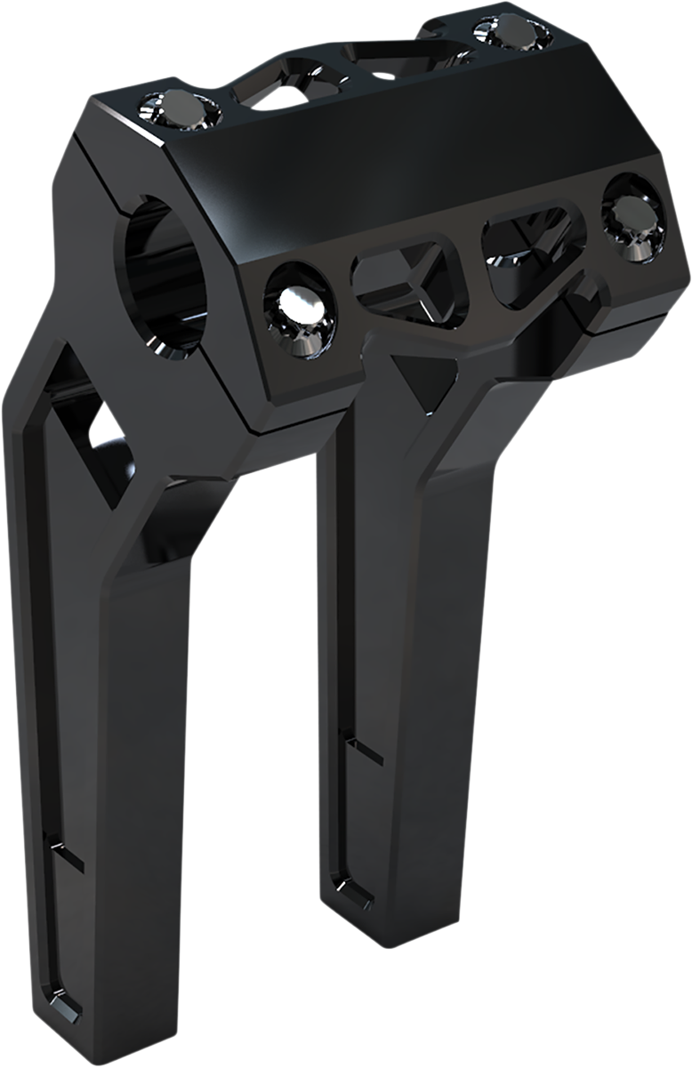 LA CHOPPERS Risers - Pullback - 8" x 1-1/4" - Black Anodized - LA-7481-08B