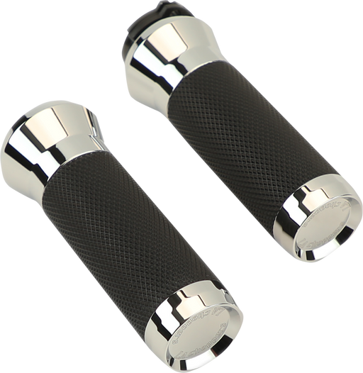 LA CHOPPERS Grips - Cable - Chrome LA-7492-01 - PartsOutlet.com.au