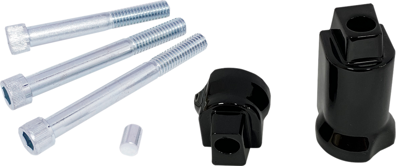 DRAG SPECIALTIES Passenger Floorboard Mount - Harley-Davidson 2022-2023 - Gloss Black P17-0415-AGB - PartsOutlet.com.au