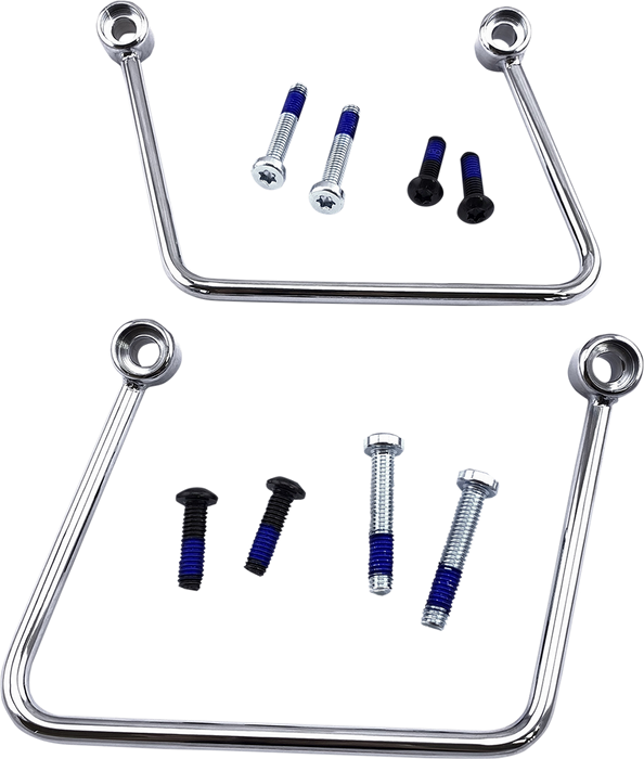 DRAG SPECIALTIES Saddlebag Support Kit - Chrome - '18-'23 S77-0155C - PartsOutlet.com.au