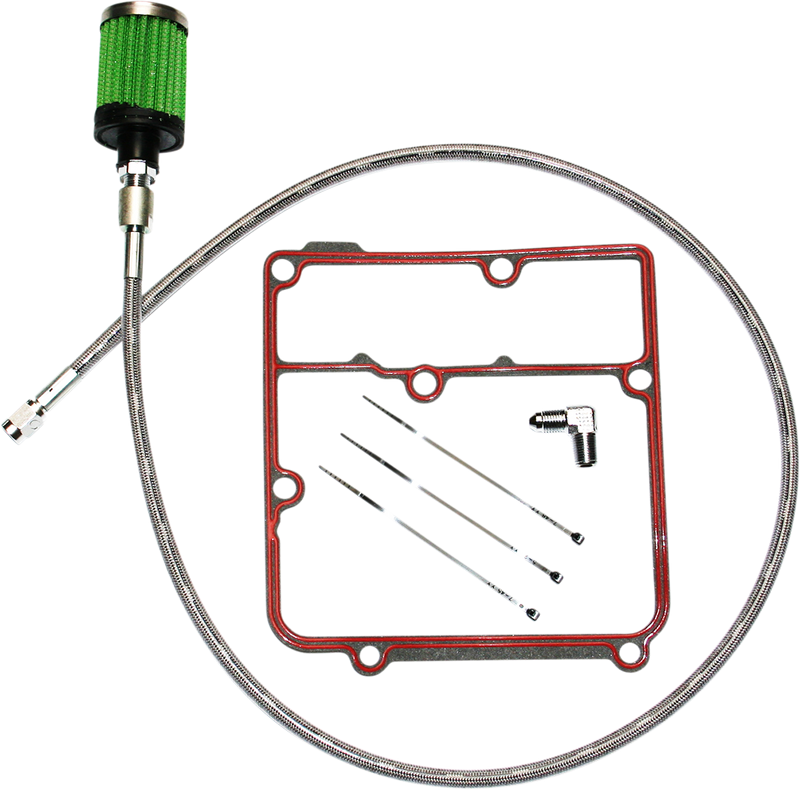 FEULING OIL PUMP CORP. Oil Tank Breather Kit - Stainless - '99-'05 3070 - PartsOutlet.com.au