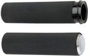 ARLEN NESS KNURLED GRIPS, CHROME - FLY-BY-WIRE (FBW) - 07-326 - PartsOutlet.com.au